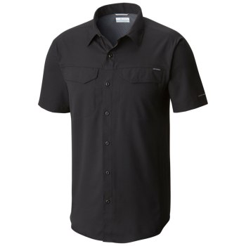 Columbia Muške Košulje - Silver Ridge Lite Short Sleeve Crne | WJXY-10456